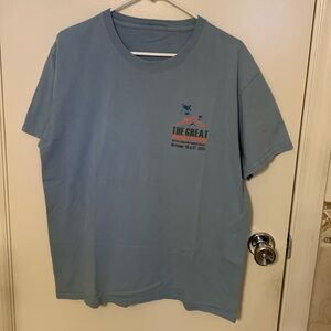 Men’s medium blue air show shirt.